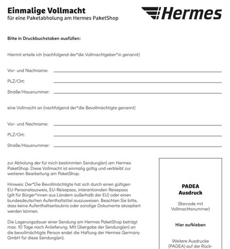 hermes vollmacht pdf.